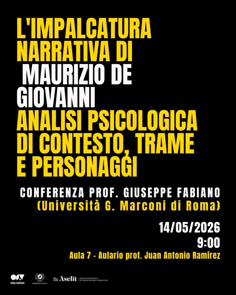 Conferenza L’impalcatura narrativa di Maurizio de Giovanni